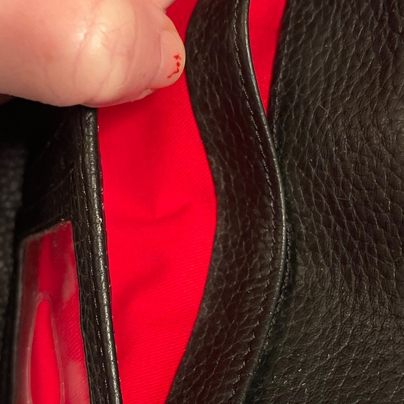 Dooney & Bourke Black Pebbled Leather Continental Wallet Clutch - Picture 10 of 12